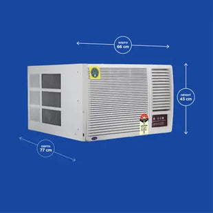 CARRIER 2025 Model 1.5 Ton 5 Star Window Inverter AC - White  (CIW19SC5R35F0, Copper Condenser)