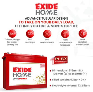 EXIDE IMTT2000 Tubular Inverter Battery  (200AH @ C20)