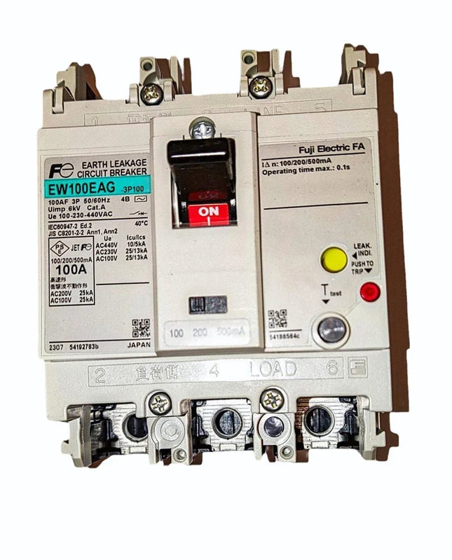 MODEL-EW100EAG-3P100 ELCB-100A-440VAC 3 POLE