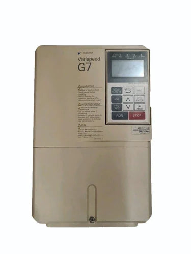 MODEL- ELECTRICAL ITEMS YASSHKAWA VFD 7.5 KW G7 MODEL CIMR G7A47P5