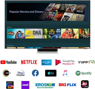 SAMSUNG QN95BAKL 138 cm (55 inch) QLED Ultra HD (4K) Smart Tizen TV  (QA55QN95BAKLXL)