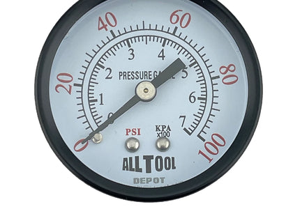 MODEL-AIR PRESSURE GAUGE BACK SIDE THREAD 1/4