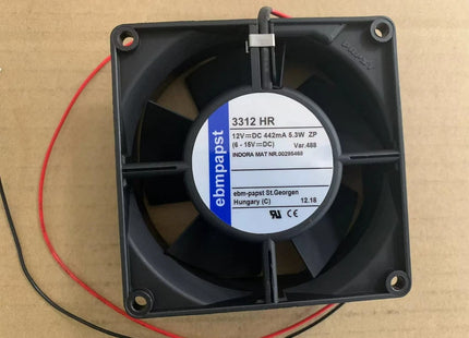 MODEL- EBM PAPST MAKEFAN, 3312HR 12 V DC442 MA, 5.3 WATT