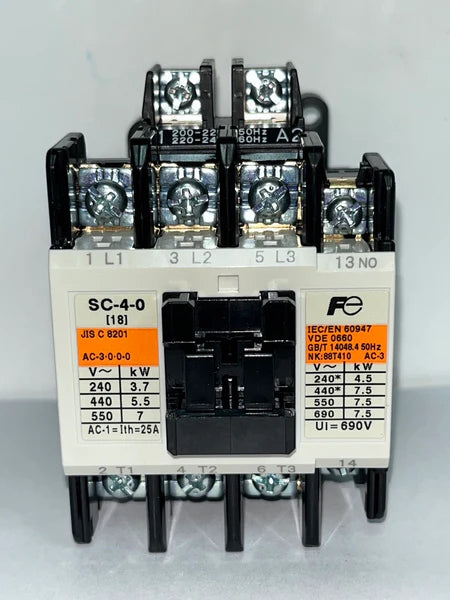 MODEL-CONTRACTOR FUJI COIL VOLTAGE 200 VAC SC-4-0 COIL MAKE FUJI