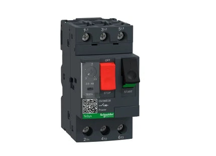 MODEL- MPCB GV2ME08 (CURRENT RATING-2.5 TO 04 AMP) MAKE SCHNEIDER