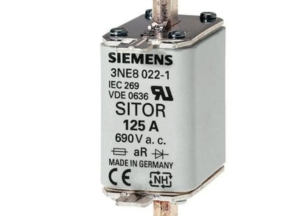 MODEL- SEMI CONDUCTOR FUSE NS TYPE 80 AMP SIEMENS MAKE ( 3NE8 020 )