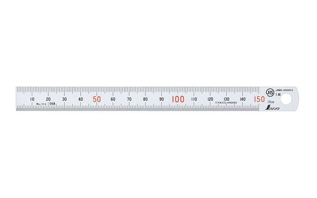 MODEL-SHINWA 150MM SCALE STAINLESS STEEL