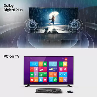SAMSUNG 108 cm (43 inch) Full HD LED Smart Tizen TV with with HDR | PurColor | Dolby Digital Plus | Hyper Real Picture Engine | Triple Protection | SmartThings App Support