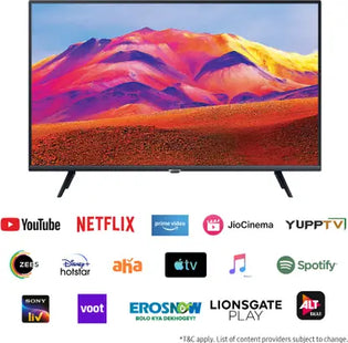 SAMSUNG 108 cm (43 inch) Full HD LED Smart Tizen TV with with HDR | PurColor | Dolby Digital Plus | Hyper Real Picture Engine | Triple Protection | SmartThings App Support