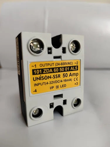 MODEL- SOLID STATE RELAY MODEL- UNI 101 ZDA 6050 01 ALS MAKE UNISON DC TO AC-50 AMP