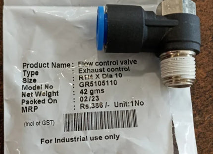 MODEL- FLOW CONTROL VALVE 1/4 INCH 10 MM MAKE JANATIC